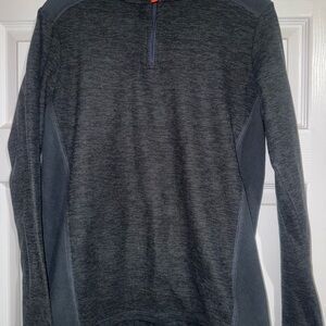 Champion Gray Heather Quarter-Zip Pullover Sweatshirt
